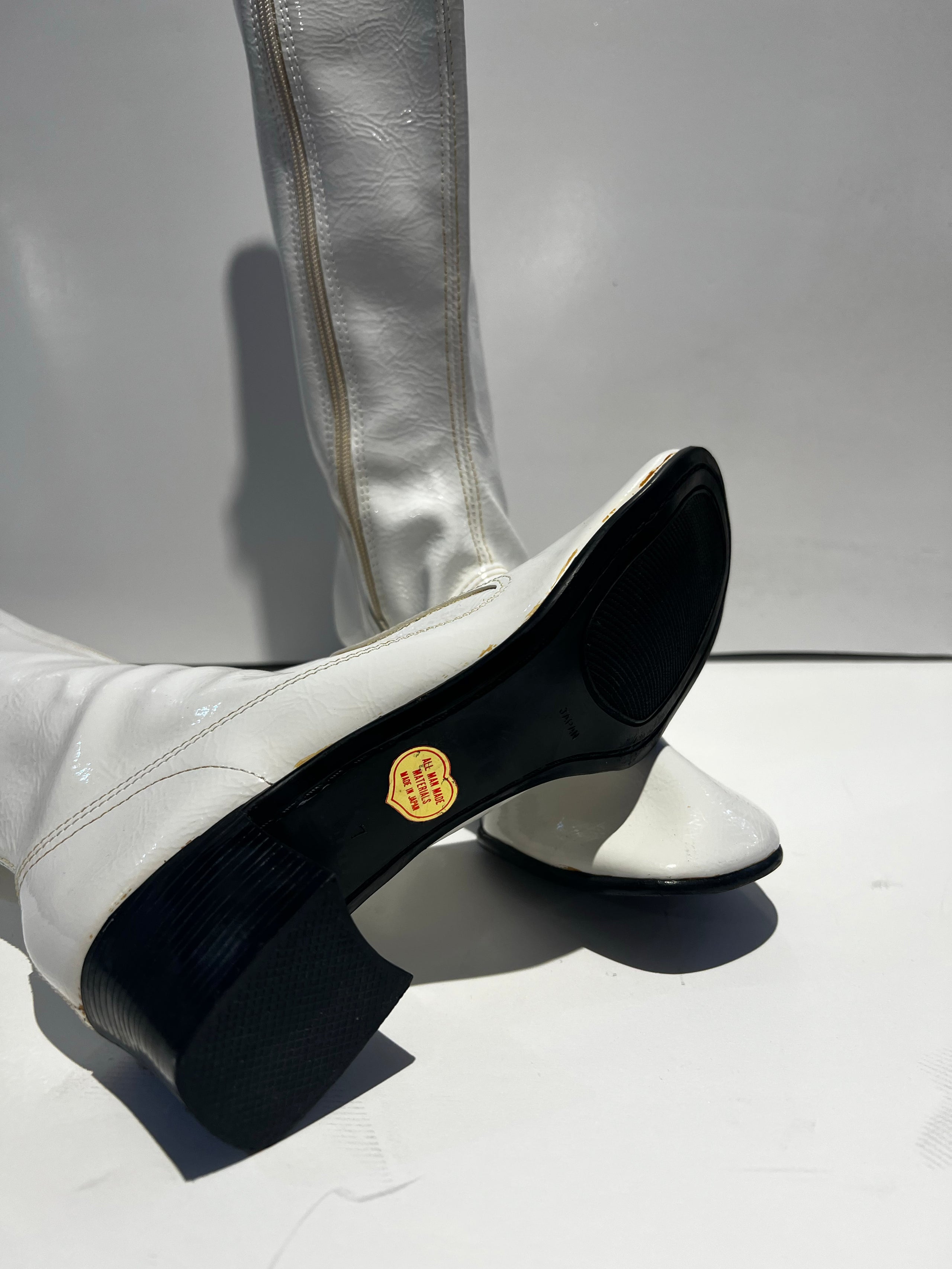 1960s white boots best sale